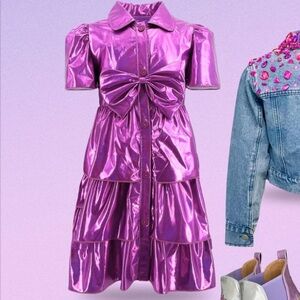 Lola & The Boys Girls Purple Dress